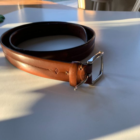 ITALIAN Men's LEATHER BELT Made in Italy Sz 40 - Picture 9 of 13